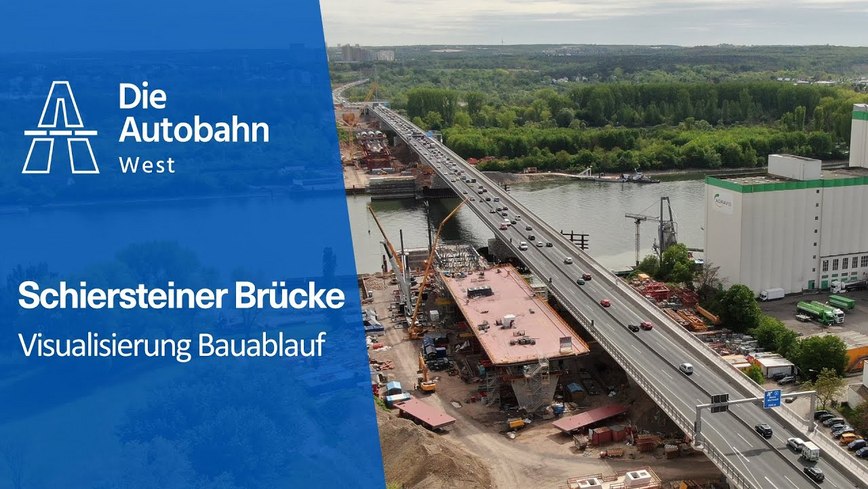 Schiersteiner Brücke: Wie der Neubau abläuft [A643] | Autobahn GmbH